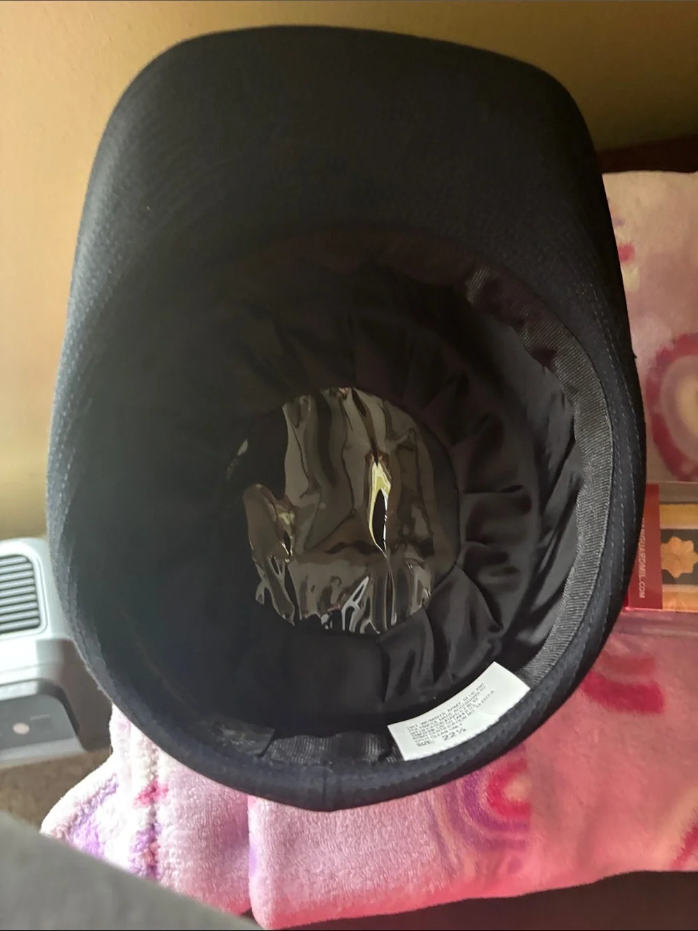 Black Military-Style Women's Hat with Gold Embroidered Crest